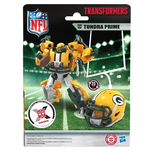 Transformers NFL Green Bay Packers Tundra Prime 5.5-Inch Action Figure Changes from Robot to Helmet, Football Toys for Ages 8+ by Transformers - Image 4