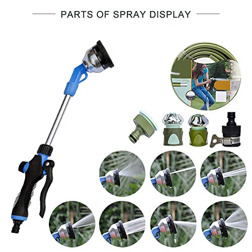 Preisvergleich Produktbild Gießstab für Gärtner, Rasen- und Gartenschlauchdüse, Sprühstab mit 7 verstellbaren Sprühmustern, perfekt für Hängekörbe, Pflanzen, Blumen, Sträucher, Garten und Rasen, Autowäsche