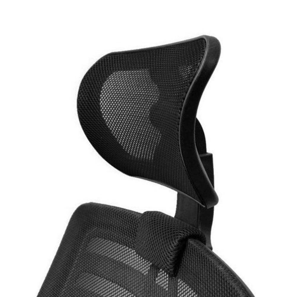 The office chair headrest attachment universal, can adjust The height, inclination, and distance between The front and back. The mesh headrest is suitable for ergonomic office chairs