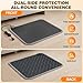 Heated Floor Mat for Foot Warmer - 110V Adjustable Temperature Under Desk Electric Heater with Timer for Office Bathroom Home, Heating Pad for Cold Feet