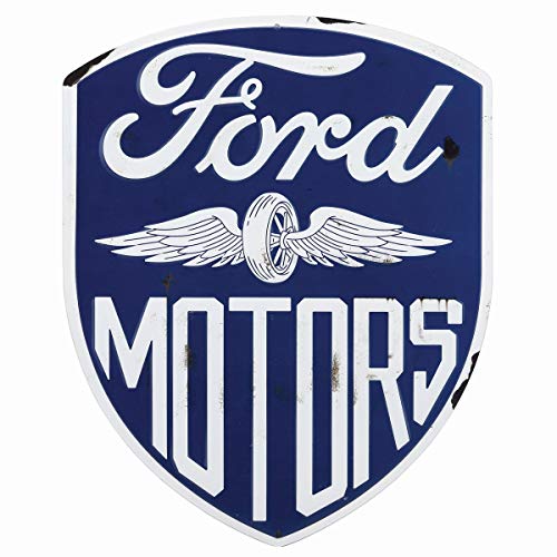 Ford Motors Embossed Metal Sign