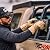 Fieldsheer Ranger Heated Work Gloves - Waterproof with Goatskin Leather Shell & Soft Fleece Liner, Reinforced Anti-Slip Palms, Light Tan - Medium