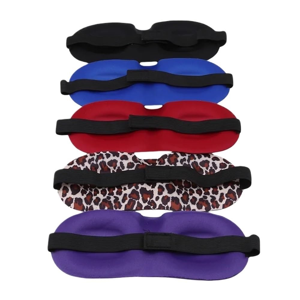1/2/3/4 antifaz para dormir 3D para dormir, cubierta de sombra de ojos, parche de ojos para mujeres y hombres, suave, portátil, antifaz de viaje (rojo vino, 3 piezas)