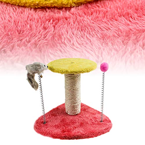 Brinquedo de torre de gato Balacoo com corda de sisal natural, arranhador de gatinho interativo com