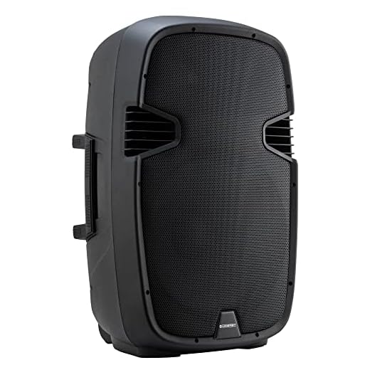 McGrey P215 MA aktiv högtalare - FM/USB/SD/Bluetooth® MP3-spelare - 120 W RMS/800 W Peak - 2-vägs system med 15-tums woofer och 1-tums diskant - ABS plasthölje - svart