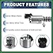 Motoforti Engine Variable Valve Timing VVT Solenoid, Car Engine Camshaft Oil Control Valve No.1655051KA0 for Suzuki Grand Vitara 2009-2013 Silver Tone, 1 Pc Long-lasting