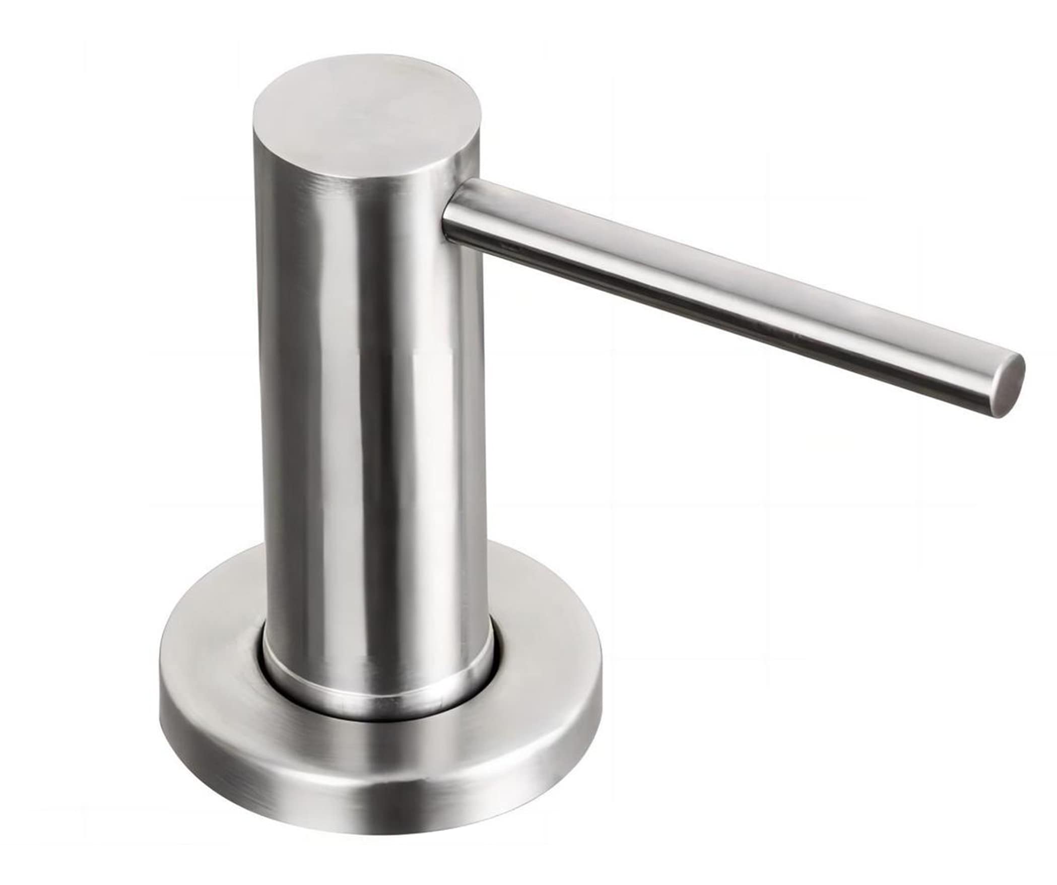 Maizoon Dispensador de jabón de Fregadero de Acero Inoxidable de Cocina y baño de Hardware de Tipo de Prensa alimentador de jabón encimera de la Bomba loción Mano Incorporado en la Botella 500ML