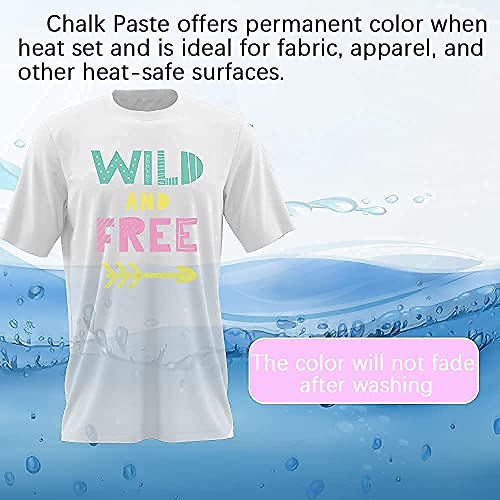 Chalk Paste Ink For Fabric Permanent 20 Bottles Paints Transfer #TOP4