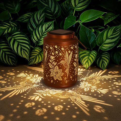 Gifts for Women Men Hummingbird - Solar Lights Outdoor Garden Decor for Outside, Christmas Gifts, Mothers Day Gifts, Solar Lantern Outdoor Waterproof for Outdoor Decor, Pathway, Yard, Patio