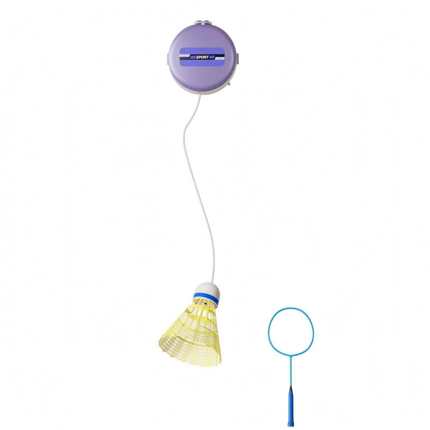 Solo Practice Wireless Control Badminton Practice Device Adjustable Height Hanging Badminton Practice Device Indoor, Daily 3B Kids 1R-picture-12