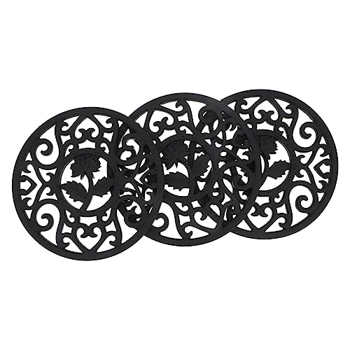 LAPYAPPE 3piezas Salvamanteles De Silicona Huecos Tapete Aislante para Ollas Mantel Individual Resistente y Duradero