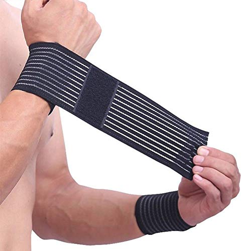 1 vendaje elástico de algodón para la aptitud de la mano ajustable...