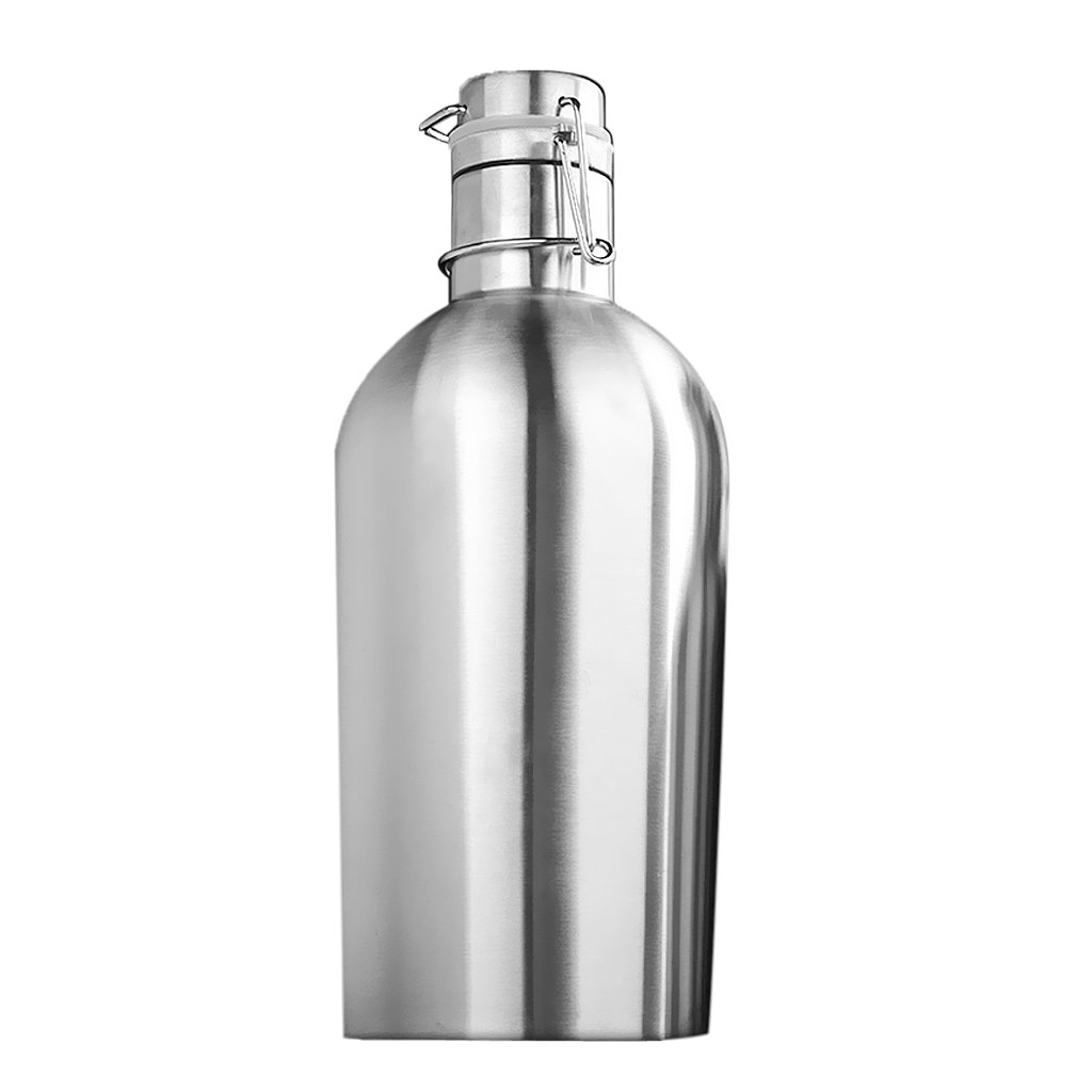 Sharplace Bouteille Isotherme, Gourde avec Couvercle en Acier Inoxydable d'Eau pour Camping, Randonnée, Sport, 180 cl
