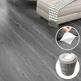 Lareko 108 Sq.Ft,Wood Peel and Stick Floor Tiles,72 Pack Grey Vinyl Flooring (No...
