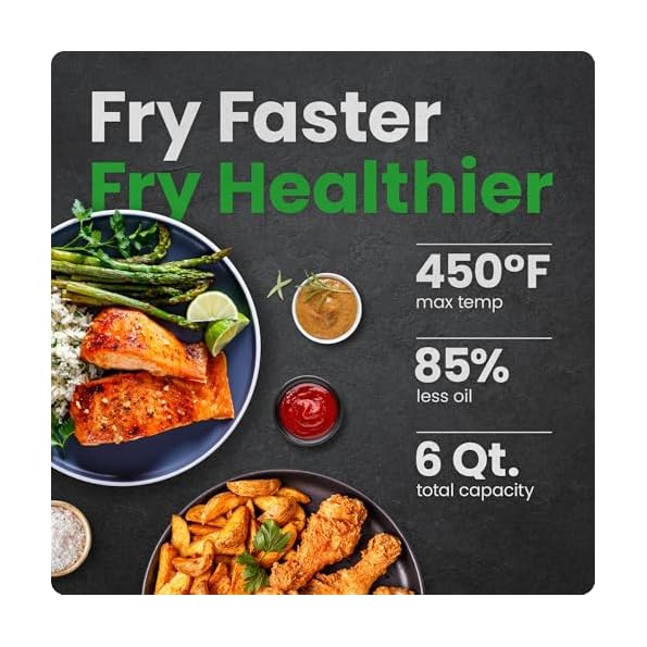 CHEFMAN-6-Quart-Dual-Basket-Air-Fryer-Oven-with-Easy-View-Windows-Sync-Finish-Hi-Fry-Auto-Shutoff-2-Independent-3Qt-Nonstick-Dishwasher-Safe-Frying-Baskets-Digital-Double-Air-Fryer-Black