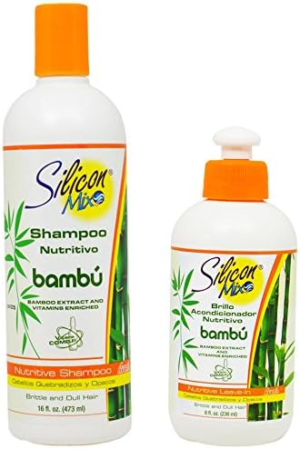 Silicon Mix Bambu Shampoo and Conditioner Combo Pack (16 Ounce Shampoo, 8 Ounce Conditioner) (Bambu)