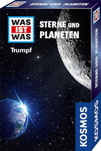 KOSMOS 741891 was IST was Trumpf Sterne und Planeten, Weltraum Quartett für Kinder ab 8 Jahre, Trumpf Kartenspiel, Quizspiel perfekt als kleines Geschenk oder Mitgebsel