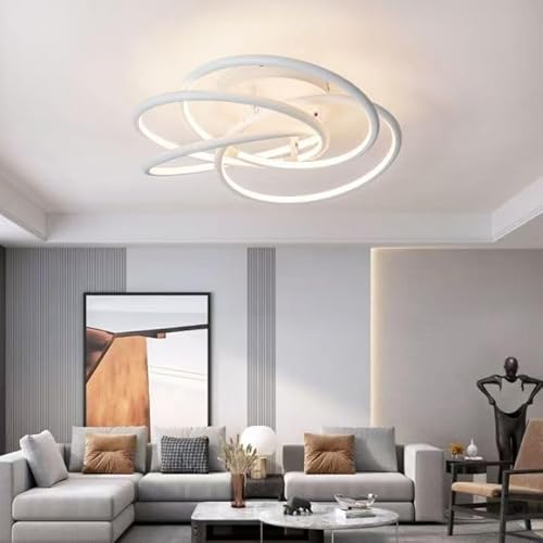 Lâmpada De Teto LED Luminária De Lustre Lâmpadas De Teto Modernas 4 Anéis Pendente Para Sala De Jant