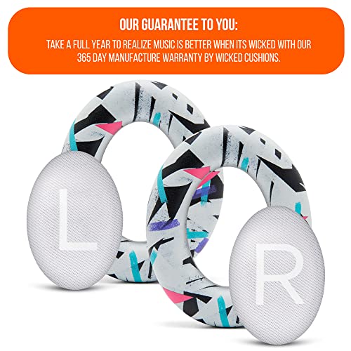 Image of WC Wicked Cushions Thick Premium Replacement Earpads for Bose 700 Noise Cancelling Headphones (NC700) -90s White