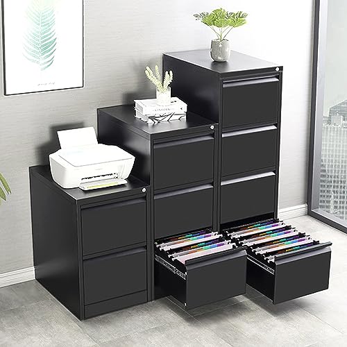 Zuozee Pasta de arquivo suspensa para tamanho carta, organizador de armário de arquivo com 7 bolsos,