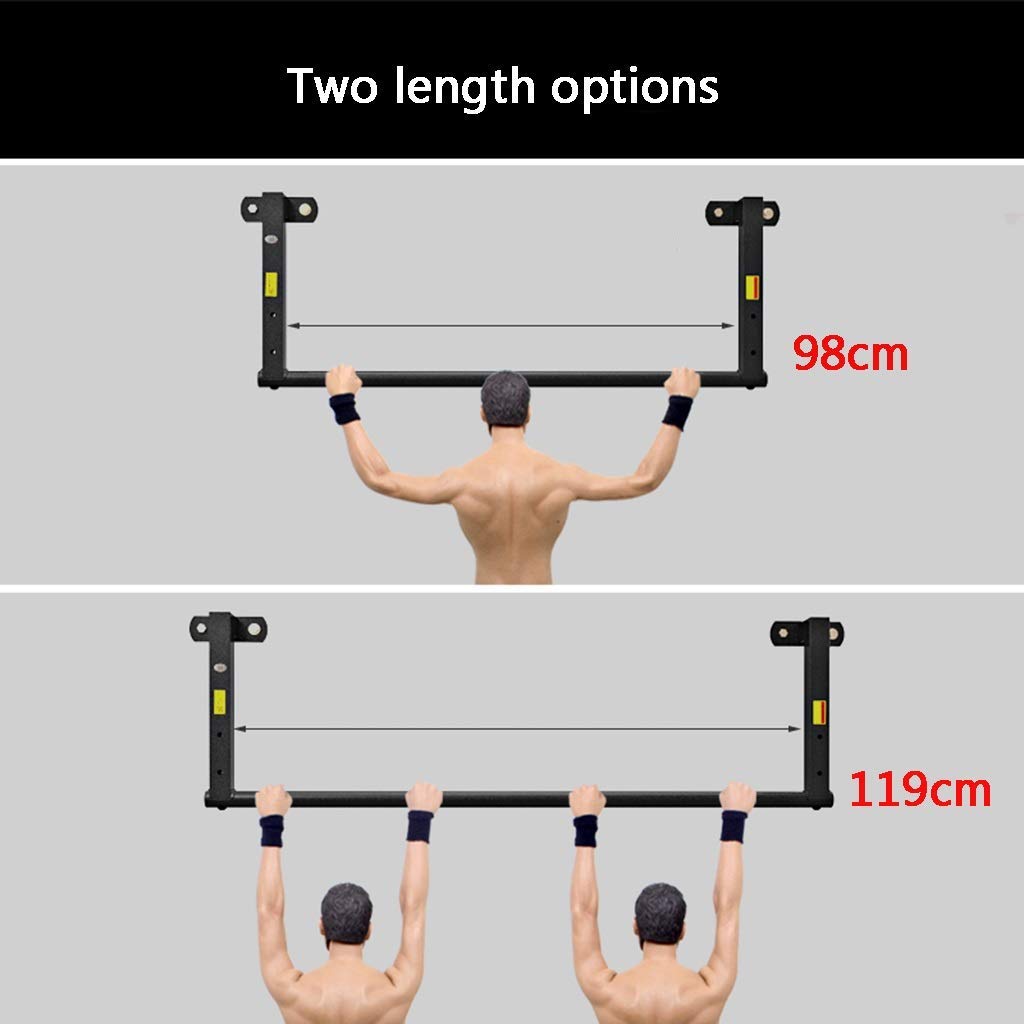 Barre per Trazioni Barra Orizzontale per Fitness da Casa, Attrezzatura per Allenamento Muscolare Addominale Multifunzionale Montata A Parete per Interni Ed Esterni, Carico Sicuro 300Kg (98X35X15Cm)