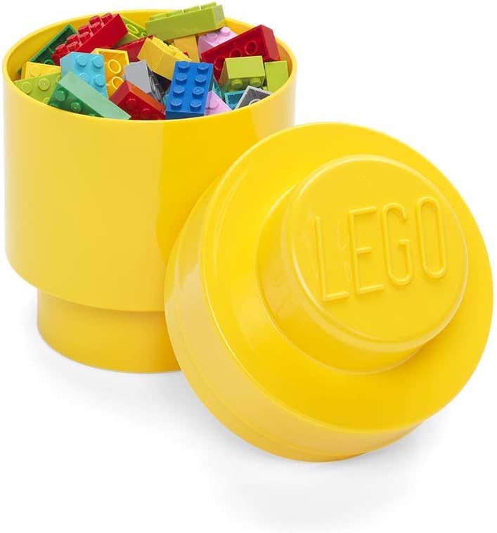 Lego Round Storage Box 1, Yellow