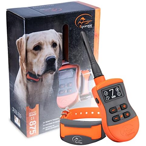 SportDOG Brand SportTrainer Remote Trainer - Shock Collar with 1/2 Mile Range - OLED Screen - Waterproof, Rechargeable Dog Training E-Collar with Tone, Vibrate, & Static - 3 Dog Expandable, Orange Cover