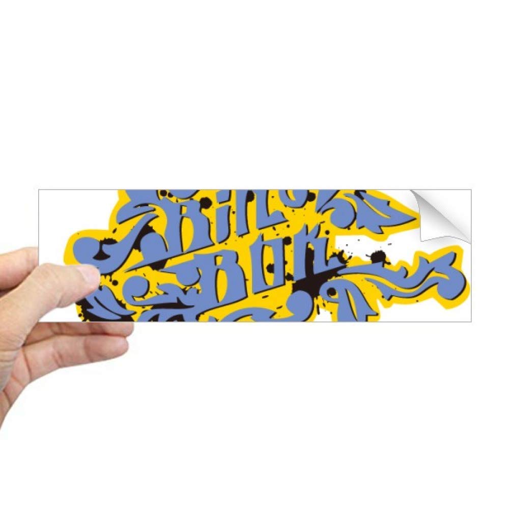 Sticker rectangulaire pour fenêtre hip-hop rock déco chambre ado