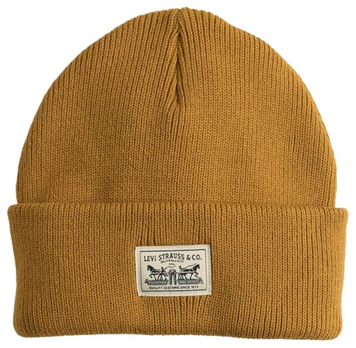 Levi's Gorro para Hombre, Marrón Dorado X, Talla única