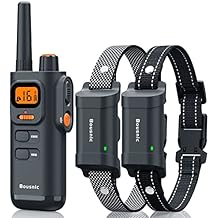 Bousnic Dog Training Collar with Remote - 4000ft Waterproof Dog Shock Collars 2 Dogs for Large Medium Small Dogs Rechargeable E Collars for Dogs Training with Beep Vibration Humane Shock1-16 Mode