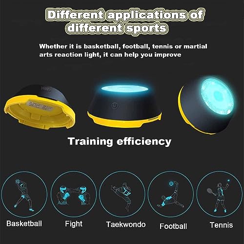 Strumento di reazione alla luce a LED, migliora velocità, agilità e fitness per gli appassionati di sport, lampada intelligente con ventosa per una facile installazione