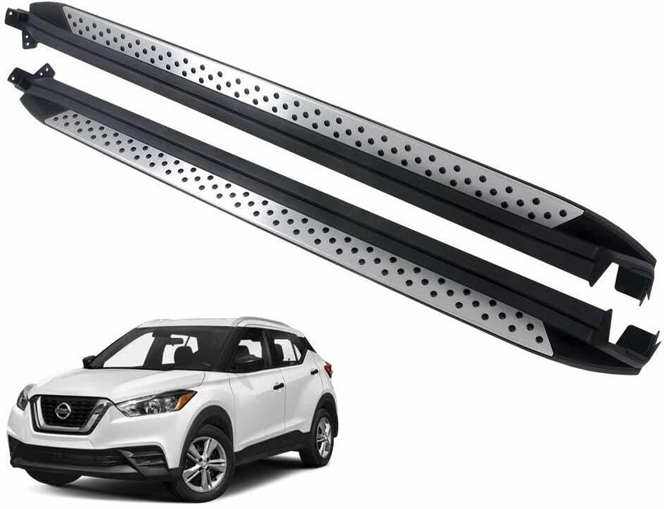 FENZA Running Boards Nerf Bars Compatible with Nissan Kicks 2016–2021 | Side Step Bars | Durable Non-Slip Design | Easy Bolt-On Installation