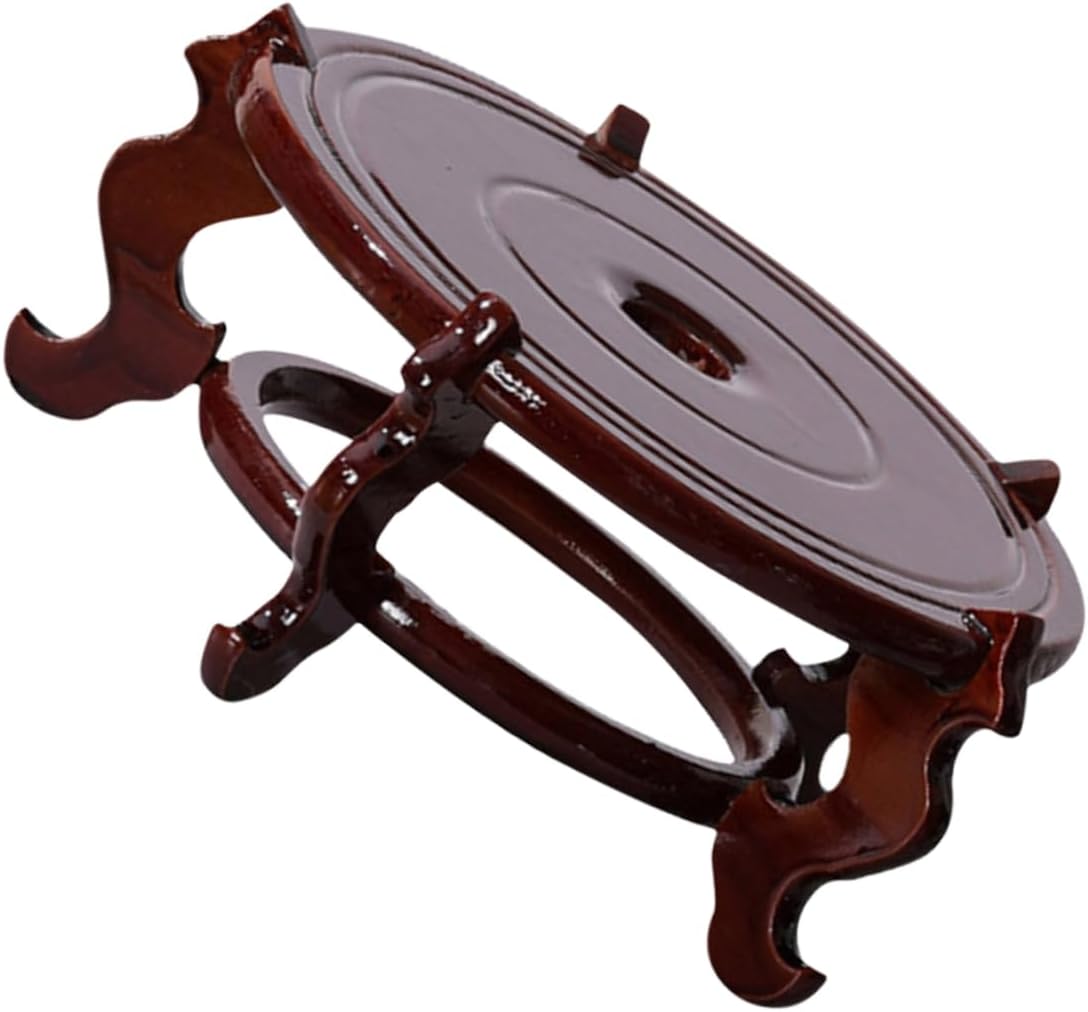 Wooden Plant Stand for Indoor Flower Pots Rustic Tall Pedestal Sturdy Base for Garden Balcony Display