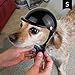 Enjoying Dog Helmet for Small Dogs, Motorcycle Dog Helmets Chihuahua Helmet, Outdoor Bike Doggie Helmets Cat Hat XS to Small Breed, Outdoor Puppy Cap, Adjustable, Black S