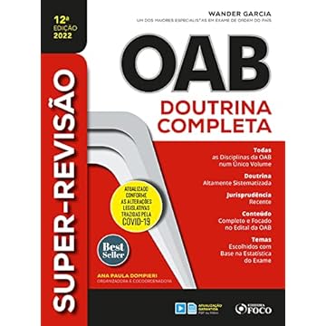 Capa do livro SUPER-REVISÃO OAB - DOUTRINA COMPLETA - 12ª ED - 2022