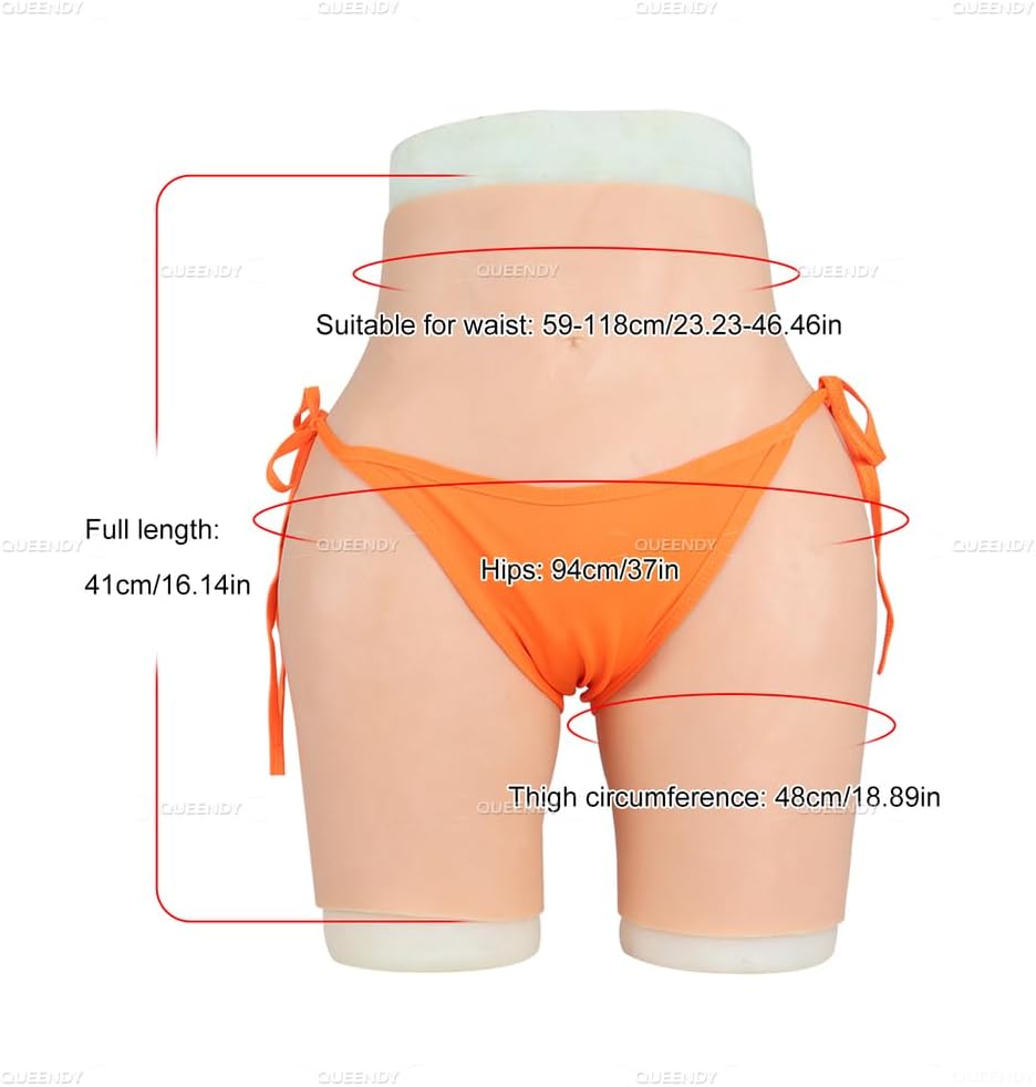 Silicone Panties Sexy Fake Pussy Boxer Briefs Men's Hiding Gaff Underwear Butt Shaper for Transgender Crossdresser,Color 3,Upgrade