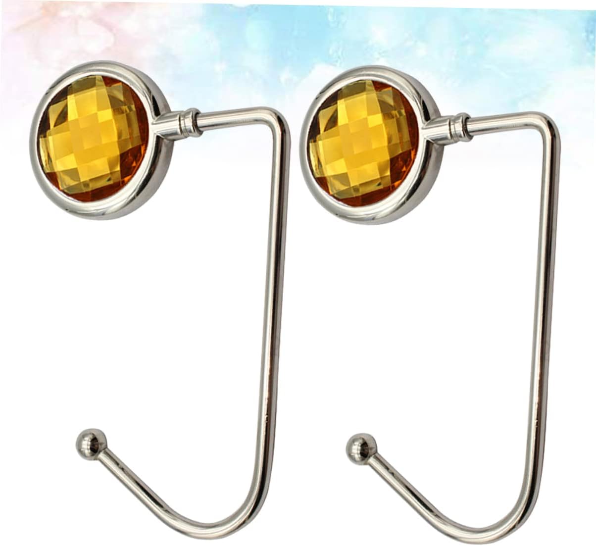 2pcs Desk Bag Hooks Handbag Hangers Slip Pad Easy to Install for Schoolbag Handbags Purses Lightweight