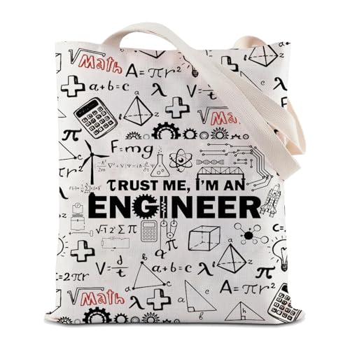 Bolso tipo tote divertido para ingenieros: 'Trust Me I'm An Engineer', para compras y regalo, diseño de humor tecnológico miniatura 1