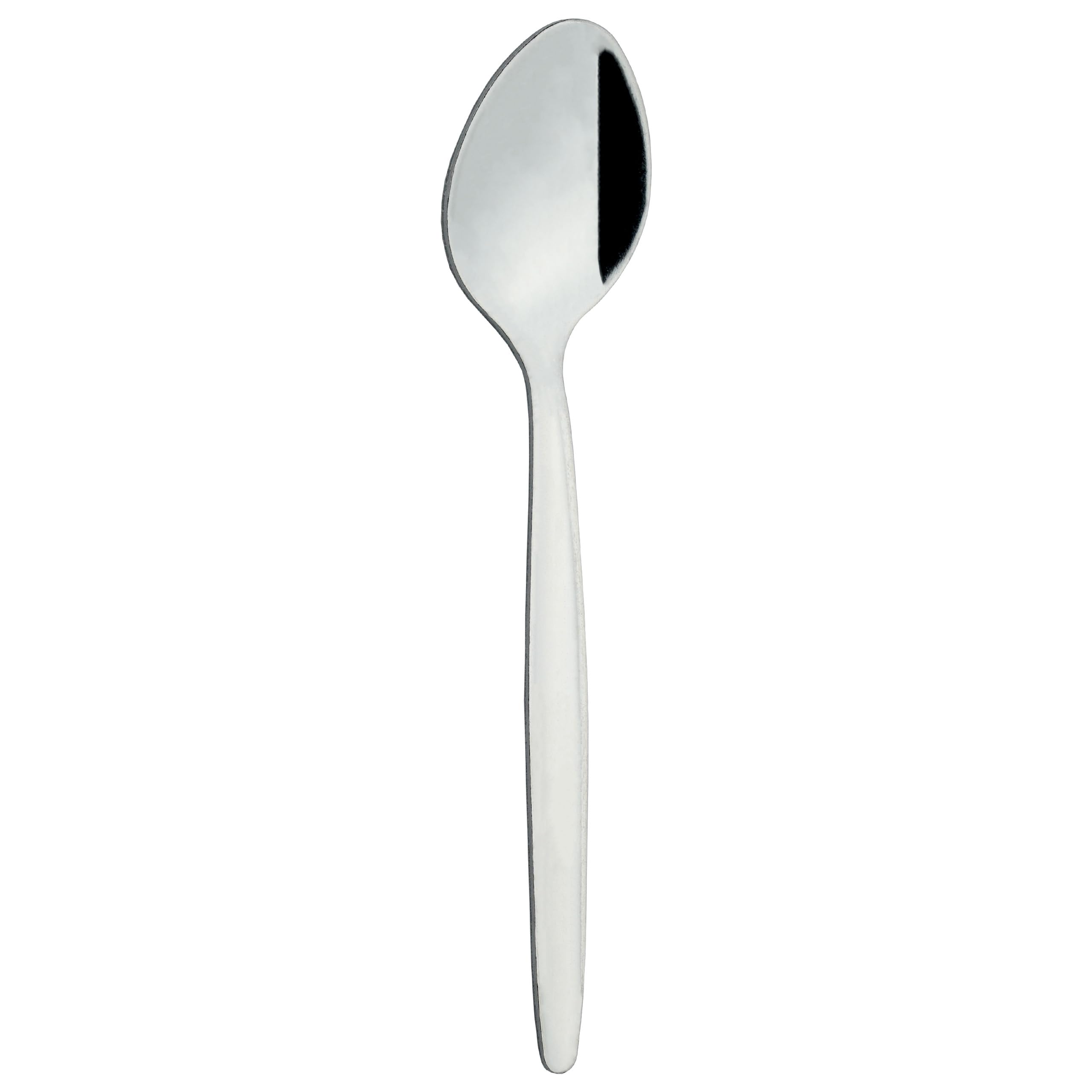 Grunwerg Economy Collection Large Teaspoon Stainless Steel, 999P Plain Pattern Cutlery – Box of 12, 16 x 3.5 x 2 cm