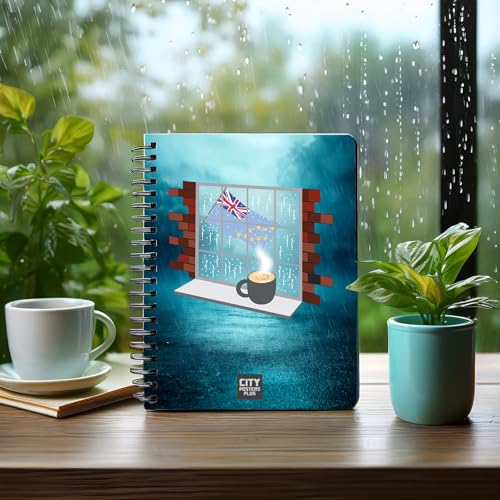 Carnet de notes Tuvalu Coffee Rain A5 ligné lot de 20 pour le bureau