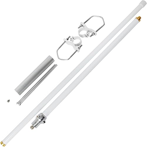 Miniatura 3 de HYSHIKRA GMRS - Antena base para exteriores, 462-467 MHz, 200 W, UHF, 5.6 ft de longitud, antena de fibra de vidrio con conector UHF hembra (So239)