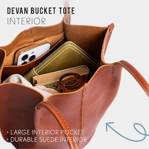 Bolso Devan Bucket Tote de Cuero Portland Leather Goods miniatura 6