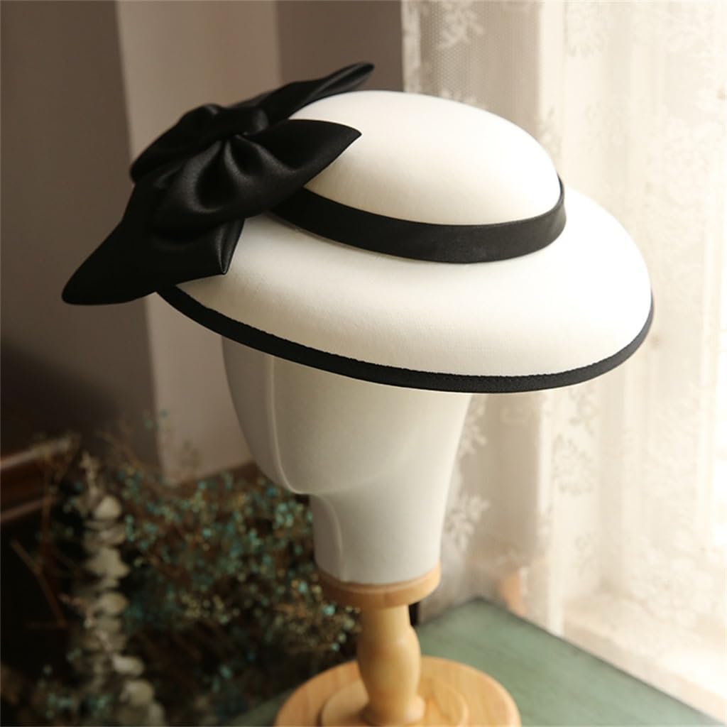 Dinner Little Hat Female Black Bow French
