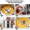 RRH 3000g Grain Mill Grinder Electric Commercial Spice Grinder High Speed Stainless Steel Grain Mill Powder Grinding Machine Swing Type for Herb Food Grade