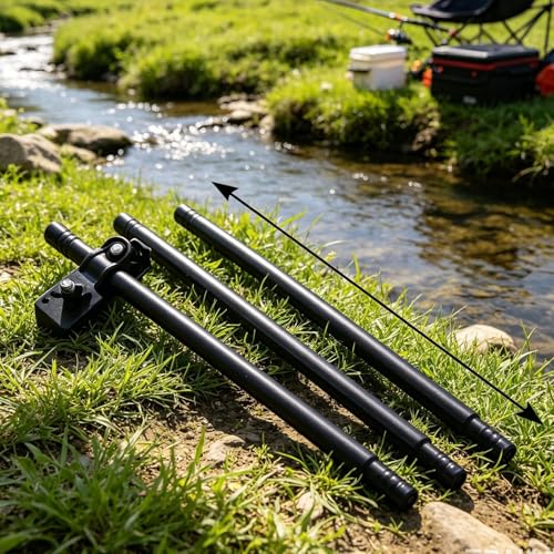 Soporte portátil para sombrilla ideal para camping y pesca 4