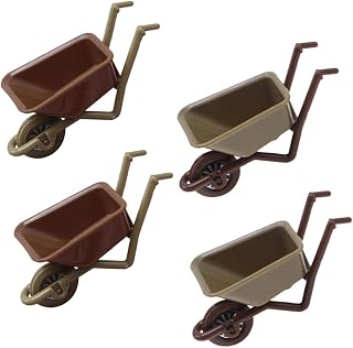 MERRYHAPY 4 peças modelo de carrinho de decoração miniaturas ferramentas em miniatura brinquedos minúsculos carrinho de brinquedo decorativo modelo micro acessórios de jardim mini carrinho decoração casa de boneca acessórios bolso