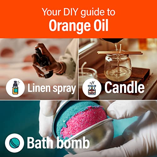 H’ana Sweet Orange Essential Oil For Diffuser - 100% Pure And Natural Therapeutic Grade Sweet Orange Essential Oils For Skin Use - Sweet Orange Oil Essential Oil For Aromatherapy (0.34 Fl Oz) #TOP4