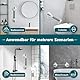 2 x Haltegriff Dusche Ohne Bohren 38CM, Duschgriff mit Saugnapf, 2023 Eine neu gestaltete