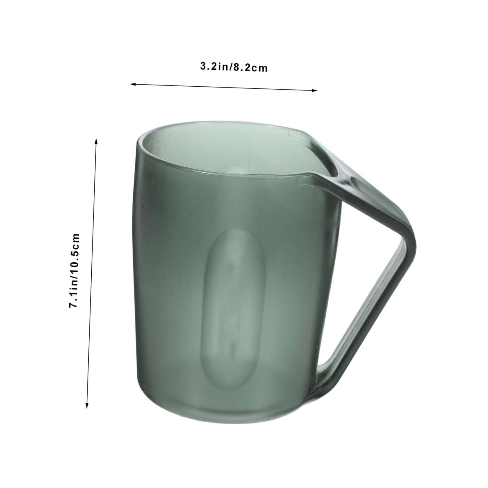 IWOWHERO Travel Tooth Brushing Cup Portable Toothbrush Holder with Handle for Home Travel Multi Functional Grey Toothpaste Mug for Storing Toothbrushes Toothpaste