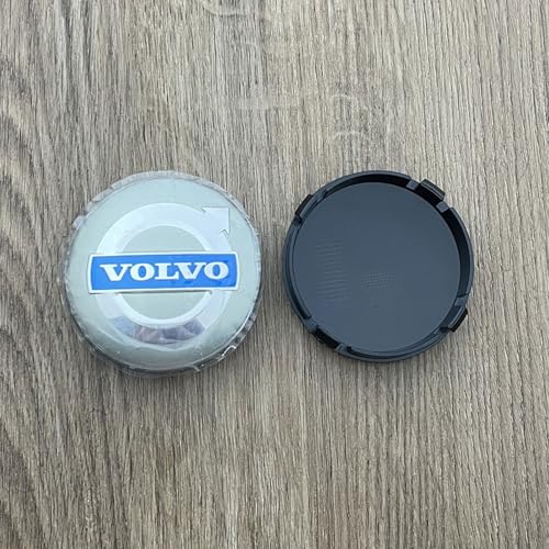 WBSJNJKB Wheel Rim Cover for Volvo S60 2000 2001 2002 2003 2004 2005 2006 2007 2008 2009, Hubcap Replacement, Car Wheel Accessory for Auto Rims, 64mm黄蓝
